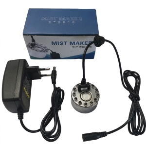 aquarium mist maker with 12 led colorful lights – ultrasonic fogger for water fountains & fish tanks