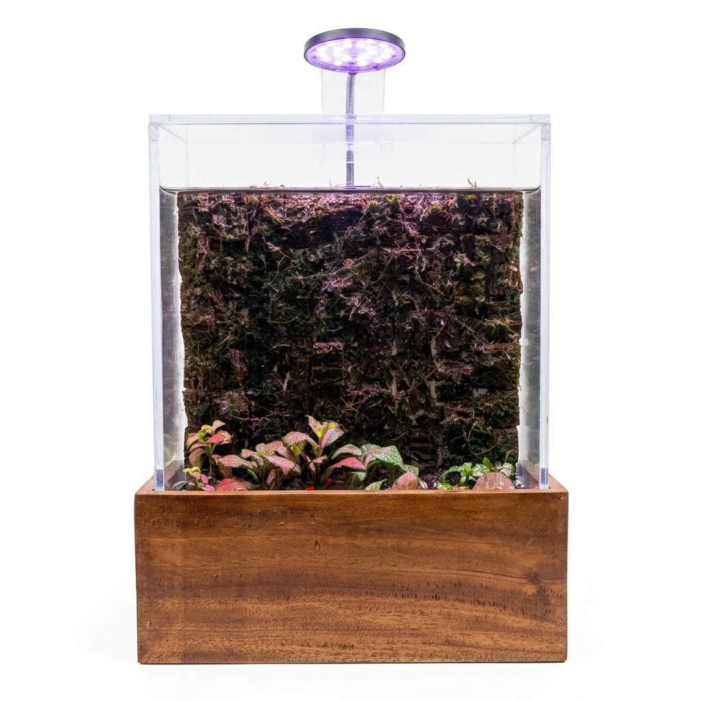 premium vertical moss wall vivarium with integrated led premium vertical moss wall vivarium with integrated led